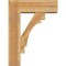 Ekena Millwork Merced Block Rough Sawn Bracket w/ Offset Brace, Western Red Cedar, 8"W x 24"D x 32"H BKT0806X24X32MRC05RWR - alternate 3
